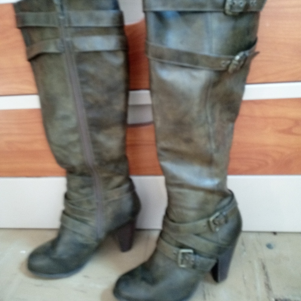 ISIDORE dark brown knee high boots